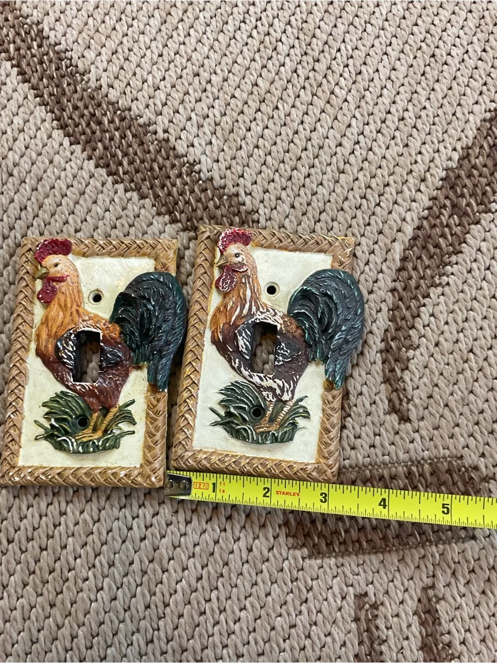 Rooster Decorative Light Switch Cover Plate - Multicolor